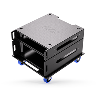 NK Systems Wheelboard with stacked rackSys components on top